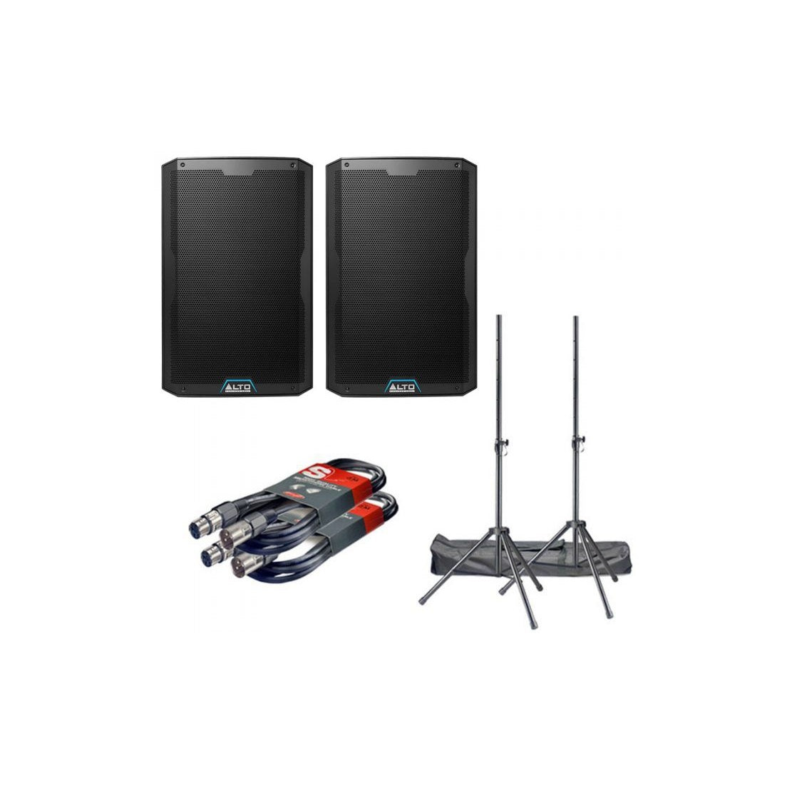 2x Alto 12" Speaker with Speaker Stand